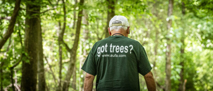 Steve McEachron walks along a trail at Wildwood Park on Wednesday, April 30, 2025, in Florence, Ala.