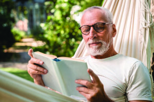 A man reading