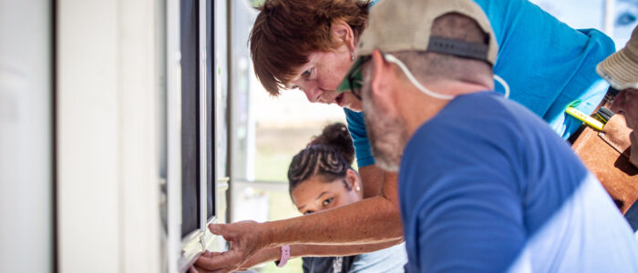 Jacqueline Broder, the volunteer coordinator for Shoals Habitat